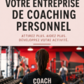 Coaching sportif en action avec un graphisme sur les stratégies de promotion