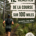 Femme courant sur un sentier lors d'une course de 100 miles