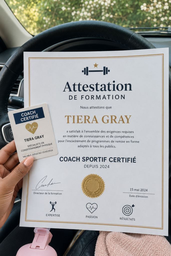 Portrait de Tiera Gray, influenceuse fitness passionnée