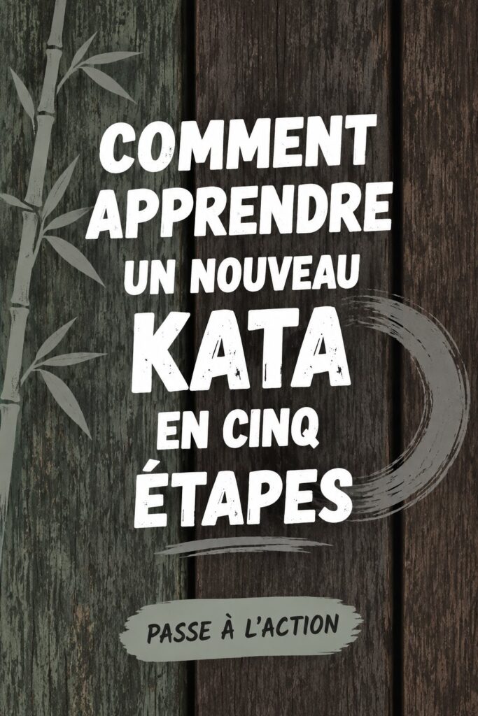 Femme pratiquant un kata en extérieur, absorbtive et concentrée.