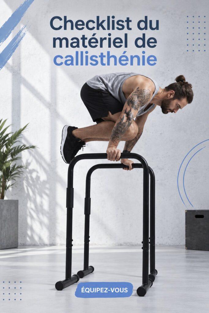 Checklist d'équipement indispensable pour le calisthénics à la maison.