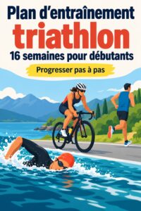 Femme s'entraînant pour un triathlon olympique en extérieur.