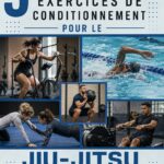Femme pratiquant des exercices de conditionnement pour le jiu-jitsu brésilien