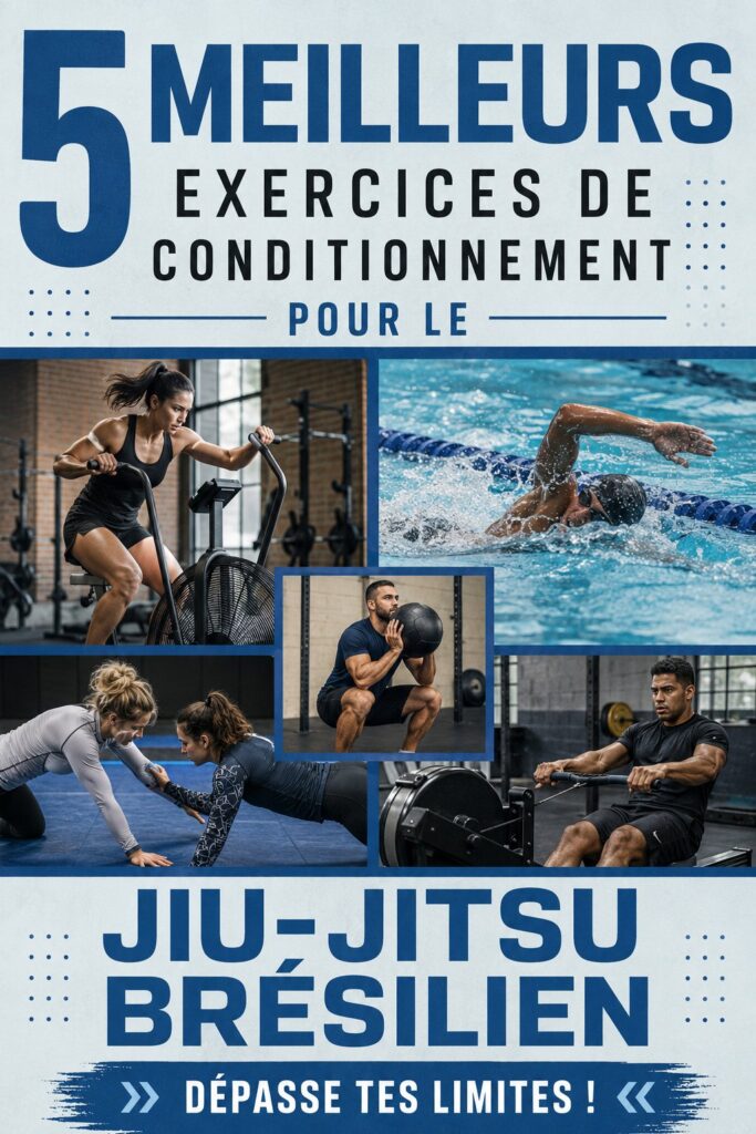 Femme pratiquant des exercices de conditionnement pour le jiu-jitsu brésilien