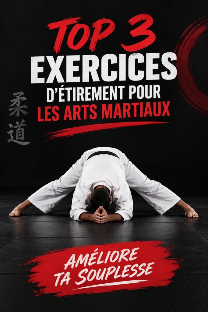 Femme en train de faire des exercices de stretching pour les arts martiaux