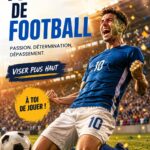 Joueur de football en action sur le terrain, pratiquant des techniques d'entraînement.