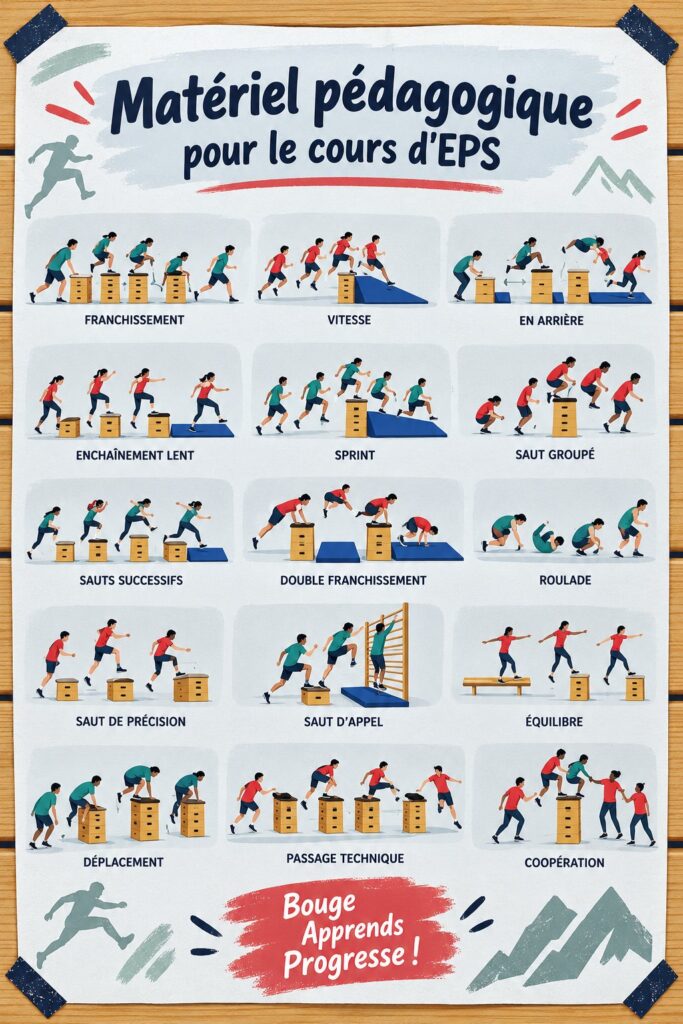 Une sélection de matériel de sport pour des cours engageants.