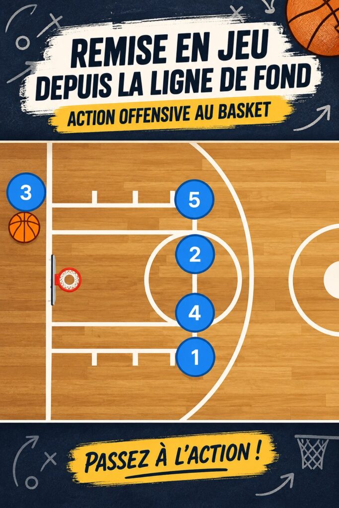 Femme pratiquant un mouvement de touche au basketball sur le terrain.