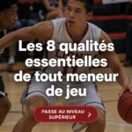 Femme pratiquant le basketball en tant que meneur de jeu, montrant ses compétences sur le terrain.