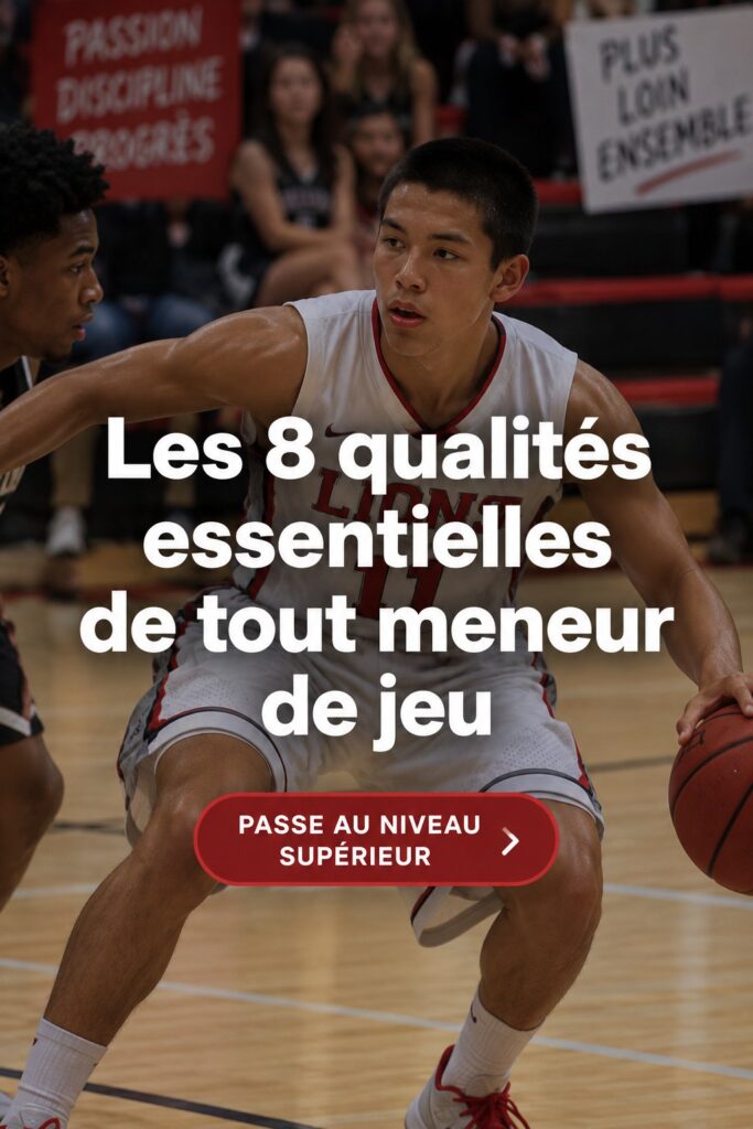 Femme pratiquant le basketball en tant que meneur de jeu, montrant ses compétences sur le terrain.