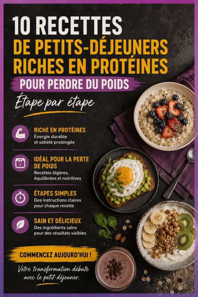 Recettes de petits-déjeuners protéinés pour la perte de poids