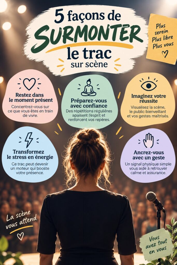 Femme détendue avant une compétition sportive, préparant mentalement son épreuve.