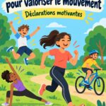 Affiche inspirante valorisant le mouvement sportif dans une salle de gym.