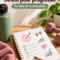 Femme s'entraînant avec un sourire, définissant ses objectifs de fitness.
