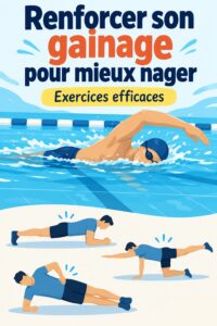 Femme nageant dans une piscine avec une technique précise, mettant en avant sa force centrale.