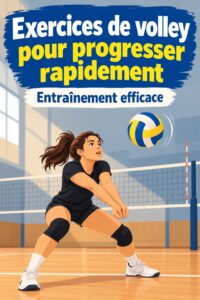 Une femme s'entraîne au volleyball en exécutant un drill d'agilité.