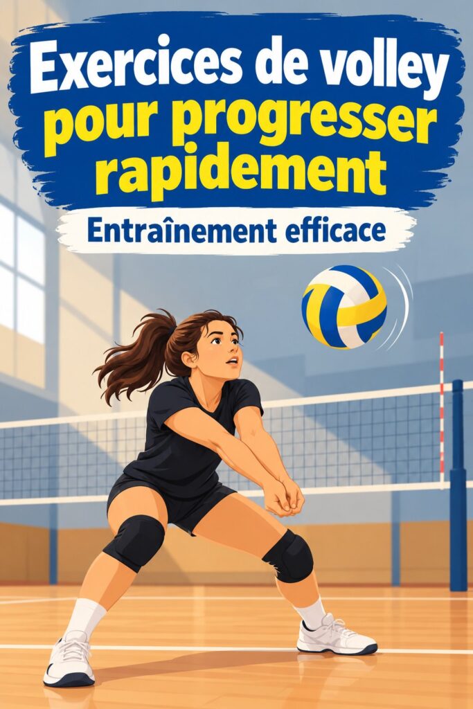 Une femme s'entraîne au volleyball en exécutant un drill d'agilité.