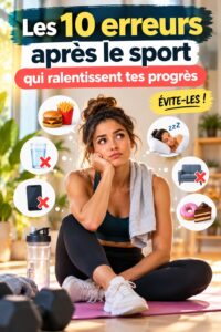 Femme buvant de l'eau après une séance d'entraînement