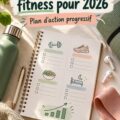 Femme en train de mesurer ses progrès fitness pour 2026.