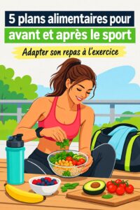 Un plat coloré de légumes et protéines préparé pour un repas après l'entraînement