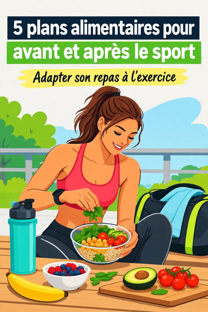 Un plat coloré de légumes et protéines préparé pour un repas après l'entraînement